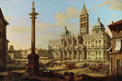 Santa Maria Maggiore, Rome, 1739 by Bernardo Bellotto